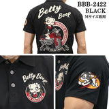 THE BRAVEMAN×BETTY BOOP ベティ・ブープ ベア天竺 半袖ポロシャツ bbb-2422