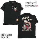 THE BRAVEMAN×BETTY BOOP ベティ・ブープ ベア天竺 半袖ポロシャツ bbb-2422