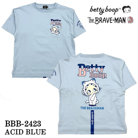 THE BRAVEMAN×BETTY BOOP ブレイブマン ベティーブープ コラボ BIG TEE ビッグサイズ 天竺 半袖Tシャツ bbb-2423