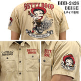 THE BRAVEMAN×BETTY BOOP ベティ・ブープ デニム半袖シャツ bbb-2426