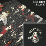 THE BRAVEMAN×BETTY BOOP ベティーブープ 布帛切替天竺半袖ロングワンピース bbb-2430