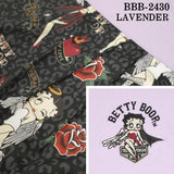 THE BRAVEMAN×BETTY BOOP ベティーブープ 布帛切替天竺半袖ロングワンピース bbb-2430