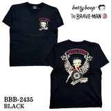 THE BRAVEMAN×BETTY BOOP ベティーブープ 天竺 半袖Tシャツ bbb-2435