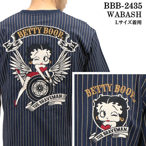 THE BRAVEMAN×BETTY BOOP ベティーブープ 天竺 半袖Tシャツ bbb-2435