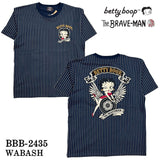 THE BRAVEMAN×BETTY BOOP ベティーブープ 天竺 半袖Tシャツ bbb-2435