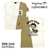 THE BRAVEMAN×BETTY BOOP ベティーブープ 天竺 半袖Tシャツ bbb-2436