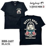 THE BRAVEMAN×BETTY BOOP ベティーブープ 天竺 半袖Tシャツ bbb-2437