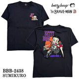 THE BRAVEMAN×BETTY BOOP ベティーブープ 天竺 半袖Tシャツ bbb-2438