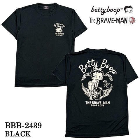 THE BRAVEMAN×BETTY BOOP ベティ・ブープ ドライ 半袖Tシャツ bbb-2439