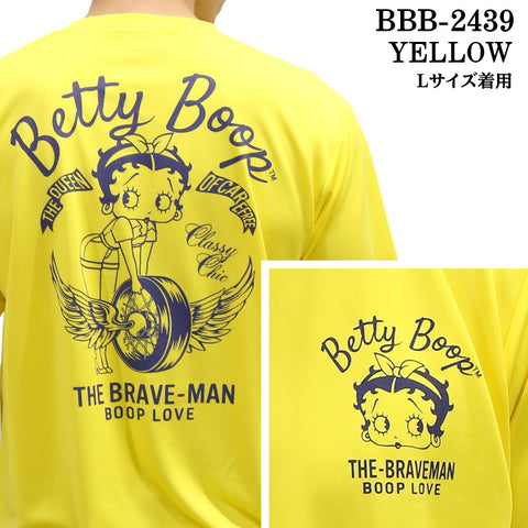 THE BRAVEMAN×BETTY BOOP ベティ・ブープ ドライ 半袖Tシャツ bbb-2439