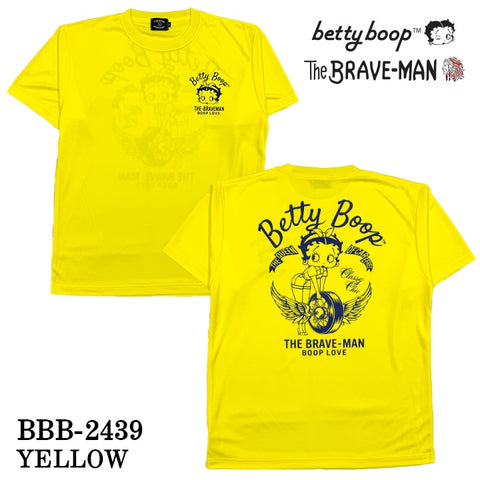 THE BRAVEMAN×BETTY BOOP ベティ・ブープ ドライ 半袖Tシャツ bbb-2439