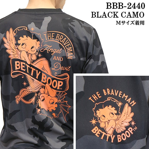 THE BRAVEMAN×BETTY BOOP ベティ・ブープ ドライ 半袖Tシャツ bbb-2440