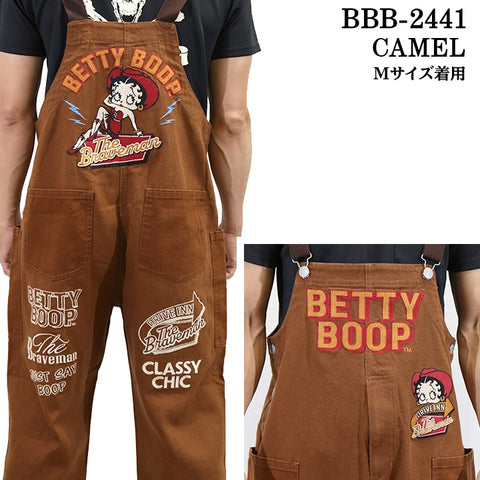 THE BRAVEMAN×BETTY BOOP ブレイブマン ベティ・ブープ コラボ オーバーオール bbb-2441