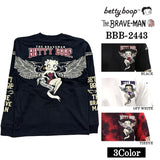 THE BRAVEMAN×BETTY BOOP ベティーブープ 天竺 長袖Tシャツ ロンTEE bbb-2443