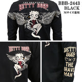 THE BRAVEMAN×BETTY BOOP ベティーブープ 天竺 長袖Tシャツ ロンTEE bbb-2443