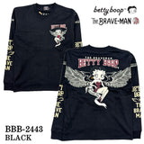 THE BRAVEMAN×BETTY BOOP ベティーブープ 天竺 長袖Tシャツ ロンTEE bbb-2443