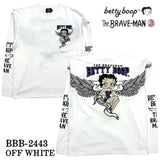 THE BRAVEMAN×BETTY BOOP ベティーブープ 天竺 長袖Tシャツ ロンTEE bbb-2443