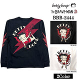 THE BRAVEMAN×BETTY BOOP ベティーブープ 天竺 長袖Tシャツ ロンTEE bbb-2444