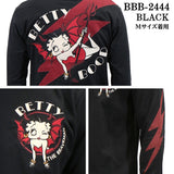 THE BRAVEMAN×BETTY BOOP ベティーブープ 天竺 長袖Tシャツ ロンTEE bbb-2444