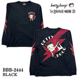 THE BRAVEMAN×BETTY BOOP ベティーブープ 天竺 長袖Tシャツ ロンTEE bbb-2444