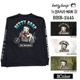 THE BRAVEMAN×BETTY BOOP ベティーブープ 天竺 長袖Tシャツ ロンTEE bbb-2445