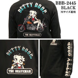 THE BRAVEMAN×BETTY BOOP ベティーブープ 天竺 長袖Tシャツ ロンTEE bbb-2445