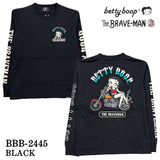 THE BRAVEMAN×BETTY BOOP ベティーブープ 天竺 長袖Tシャツ ロンTEE bbb-2445