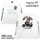 THE BRAVEMAN×BETTY BOOP ベティーブープ 天竺 長袖Tシャツ ロンTEE bbb-2445