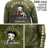 THE BRAVEMAN×BETTY BOOP ベティーブープ 天竺 長袖Tシャツ ロンTEE bbb-2445