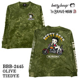 THE BRAVEMAN×BETTY BOOP ベティーブープ 天竺 長袖Tシャツ ロンTEE bbb-2445