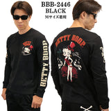 THE BRAVEMAN×BETTY BOOP ベティーブープ 天竺 長袖Tシャツ ロンTEE bbb-2446