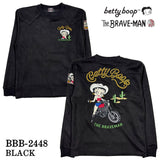 THE BRAVEMAN×BETTY BOOP ベティーブープ 起毛プレーティング プルオーバー bbb-2448