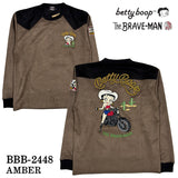 THE BRAVEMAN×BETTY BOOP ベティーブープ 起毛プレーティング プルオーバー bbb-2448