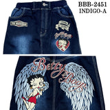 THE BRAVEMAN×BETTY BOOP ベティ・ブープ ストレッチ デニムスカート bbb-2451