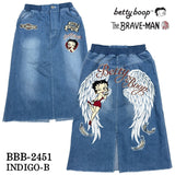 THE BRAVEMAN×BETTY BOOP ベティ・ブープ ストレッチ デニムスカート bbb-2451