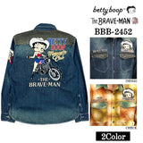 THE BRAVEMAN×BETTY BOOP ベティ・ブープ 長袖シャツ bbb-2452