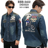 THE BRAVEMAN×BETTY BOOP ベティ・ブープ 長袖シャツ bbb-2452