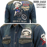 THE BRAVEMAN×BETTY BOOP ベティ・ブープ 長袖シャツ bbb-2452