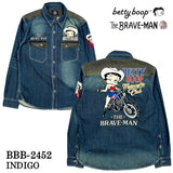 THE BRAVEMAN×BETTY BOOP ベティ・ブープ 長袖シャツ bbb-2452