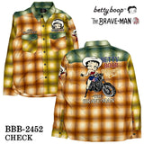 THE BRAVEMAN×BETTY BOOP ベティ・ブープ 長袖シャツ bbb-2452