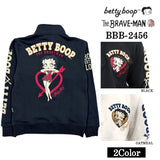 THE BRAVEMAN×BETTY BOOP ブレイブマン ベティ・ブープ 裏毛ハーフジップ プルオーバー bbb-2456