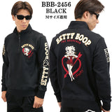 THE BRAVEMAN×BETTY BOOP ブレイブマン ベティ・ブープ 裏毛ハーフジップ プルオーバー bbb-2456