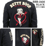 THE BRAVEMAN×BETTY BOOP ブレイブマン ベティ・ブープ 裏毛ハーフジップ プルオーバー bbb-2456