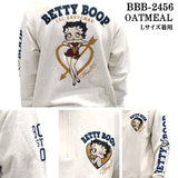 THE BRAVEMAN×BETTY BOOP ブレイブマン ベティ・ブープ 裏毛ハーフジップ プルオーバー bbb-2456