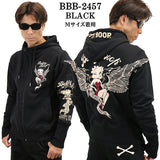 THE BRAVEMAN×BETTY BOOP ブレイブマン ベティ・ブープ 裏毛フルジップパーカー bbb-2457