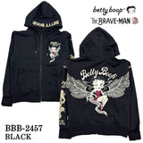 THE BRAVEMAN×BETTY BOOP ブレイブマン ベティ・ブープ 裏毛フルジップパーカー bbb-2457