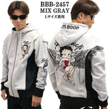 THE BRAVEMAN×BETTY BOOP ブレイブマン ベティ・ブープ 裏毛フルジップパーカー bbb-2457