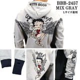 THE BRAVEMAN×BETTY BOOP ブレイブマン ベティ・ブープ 裏毛フルジップパーカー bbb-2457