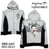 THE BRAVEMAN×BETTY BOOP ブレイブマン ベティ・ブープ 裏毛フルジップパーカー bbb-2457