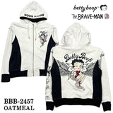 THE BRAVEMAN×BETTY BOOP ブレイブマン ベティ・ブープ 裏毛フルジップパーカー bbb-2457